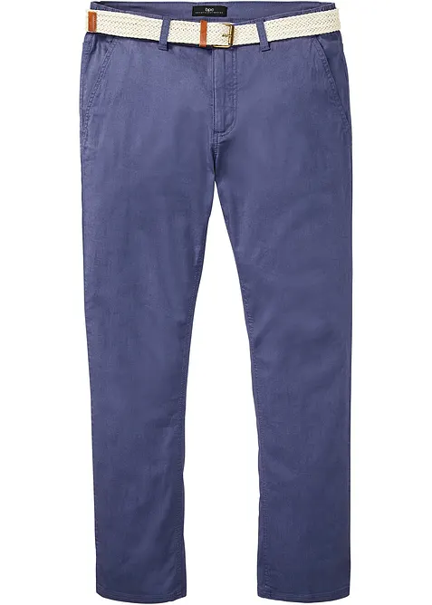 Regular fit chino met comfortband riem, straight, bonprix