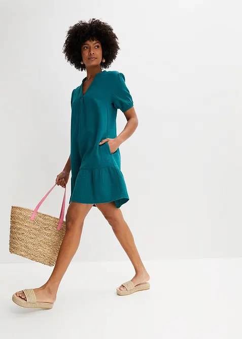 Mini jurk van mousseline, bonprix