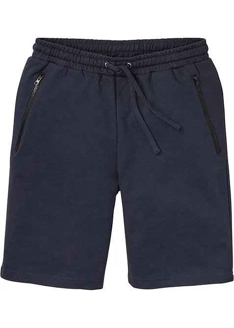 Sweat bermuda met praktische ritszakken, bonprix