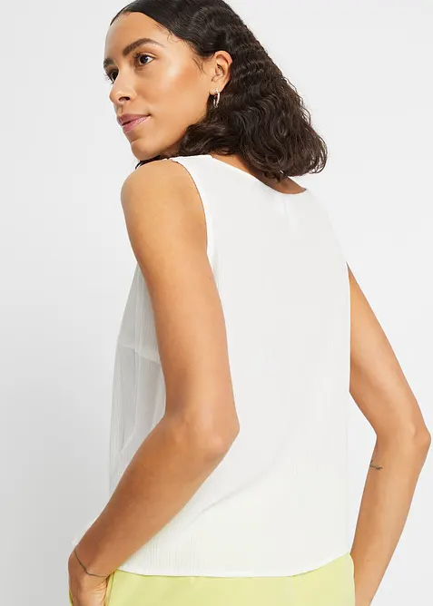 Blousetop van gestructureerde crinkle, bonprix