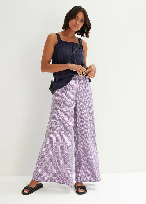 Top met kanten schouderbandjes, bonprix