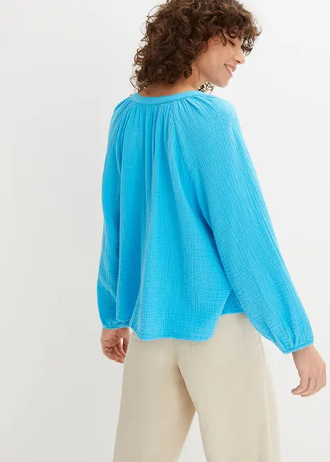 Oversized blouse van mousseline, bonprix