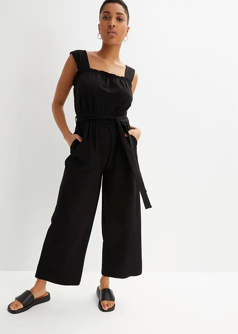 Jersey jumpsuit van katoenmix, bonprix