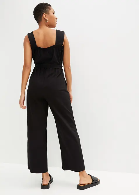 Jersey jumpsuit van katoenmix, bonprix