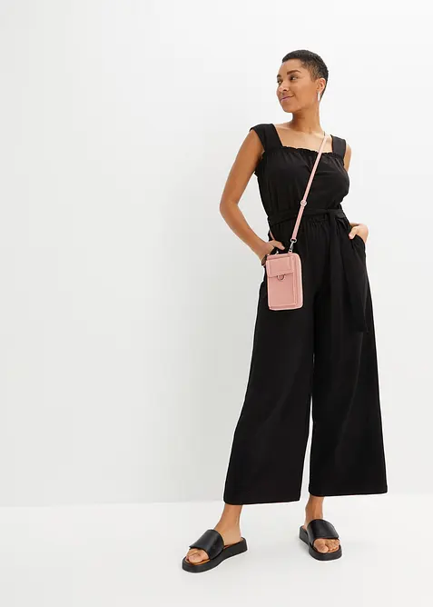 Jersey jumpsuit van katoenmix, bonprix