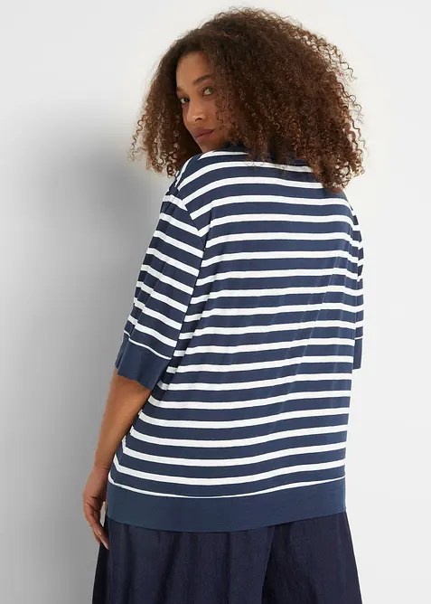 Poloshirt van katoen-viscosemix, bonprix