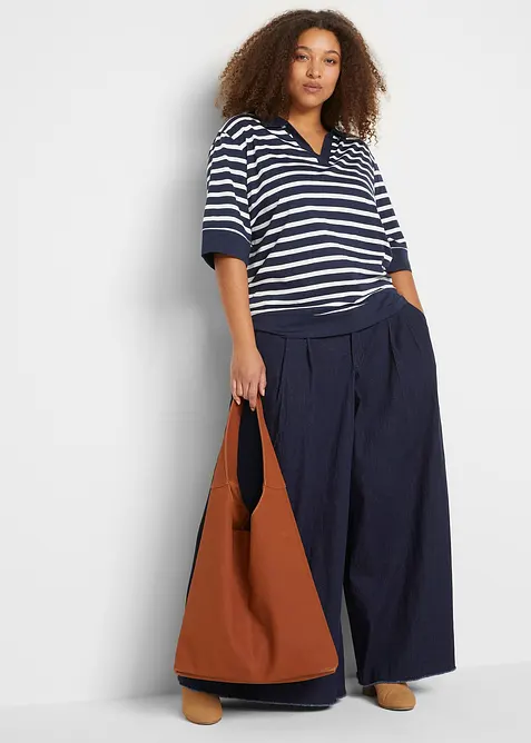 Poloshirt van katoen-viscosemix, bonprix