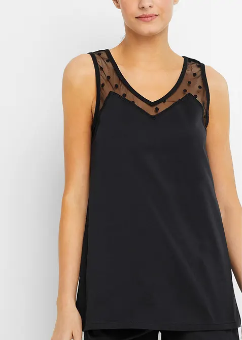 Shortama met kant, bonprix