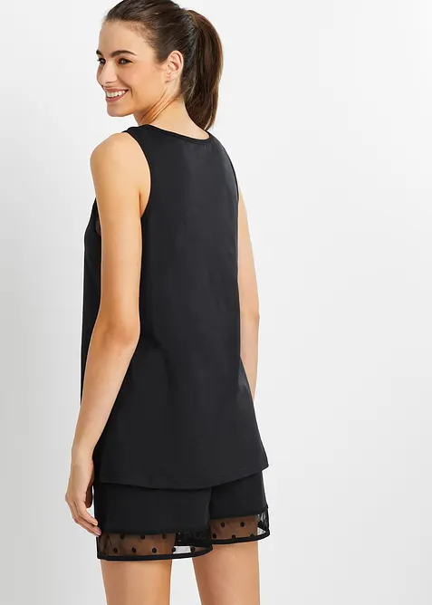 Shortama met kant, bonprix