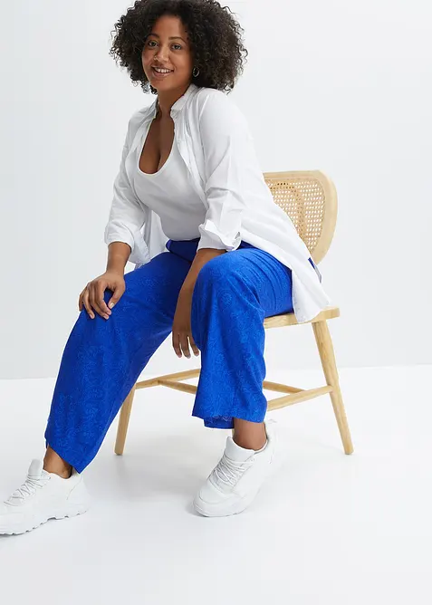 Palazzo broek van soepele viscose, bonprix