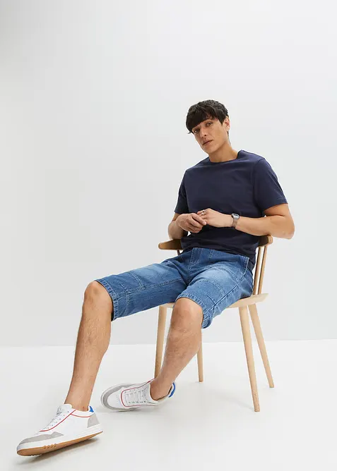 Lange jeans instapbermuda, relaxed fit, bonprix