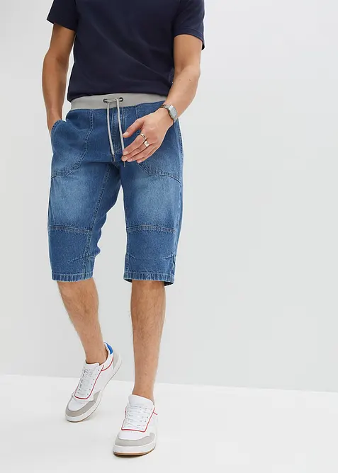 Lange jeans instapbermuda, relaxed fit, bonprix