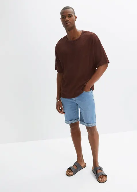 Stretch jeans bermuda, regular fit, bonprix