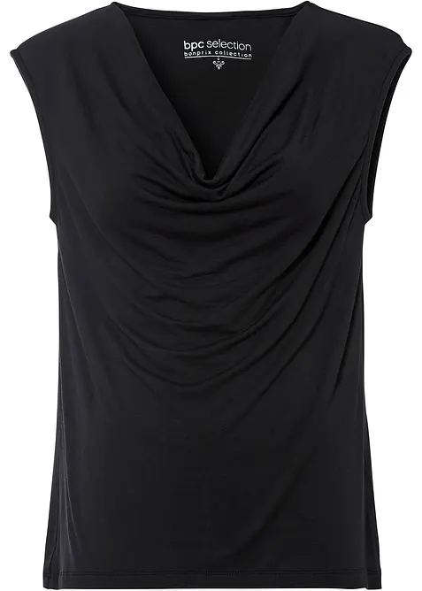 Top met watervalhals, bonprix