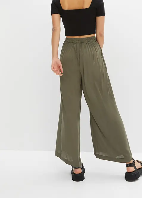 Broek van soepele viscose, bonprix