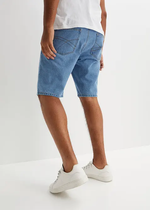 Jeans bermuda met comfort tailleband, classic fit, bonprix