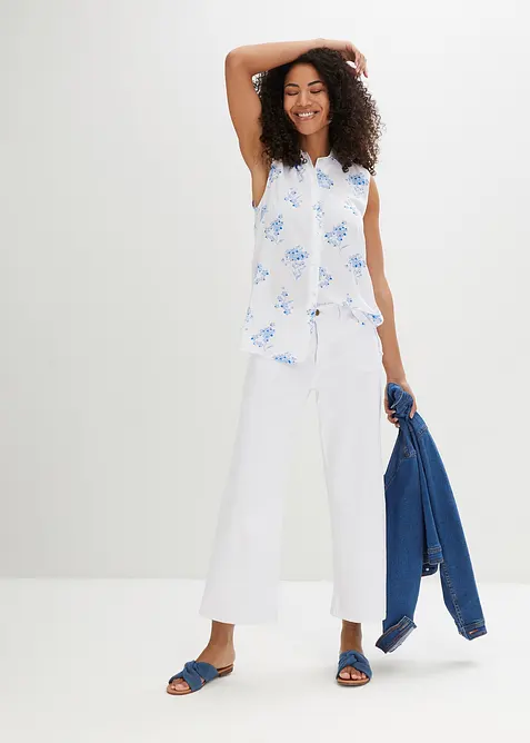 Mouwloze blouse van viscose, bonprix