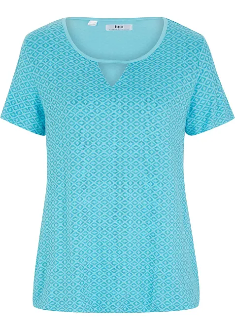 Shirt met elastiek, korte mouw, bonprix