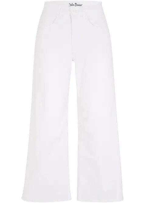 Comfort stretch 7/8 jeans, wide fit, bonprix