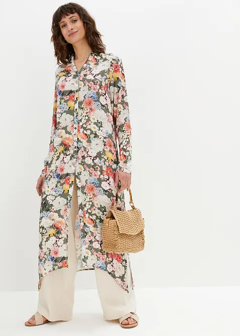 Lange blouse van soepele viscose, bonprix