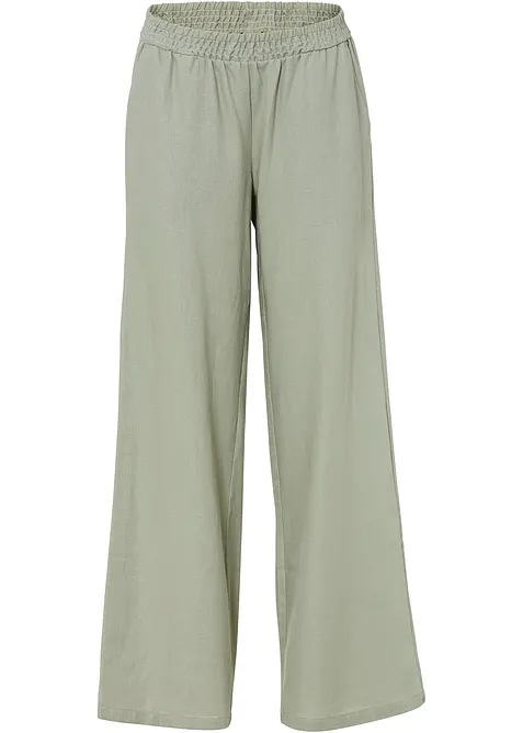 Palazzo broek van linnen, bonprix