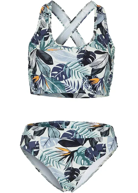Bralette bikini (2-dlg. set) met gekruiste bandjes, bonprix