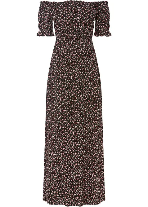 Gedessineerde maxi jurk van viscose, bonprix