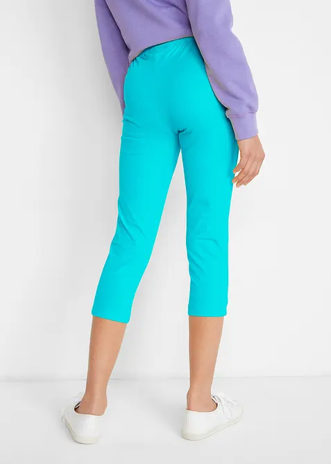 Meisjes 3/4 legging (set van 2) met biologisch katoenmix, bonprix