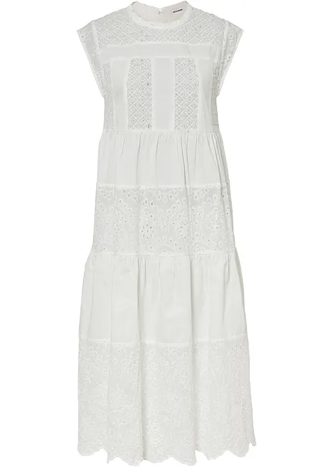 Midi jurk met kant, bonprix