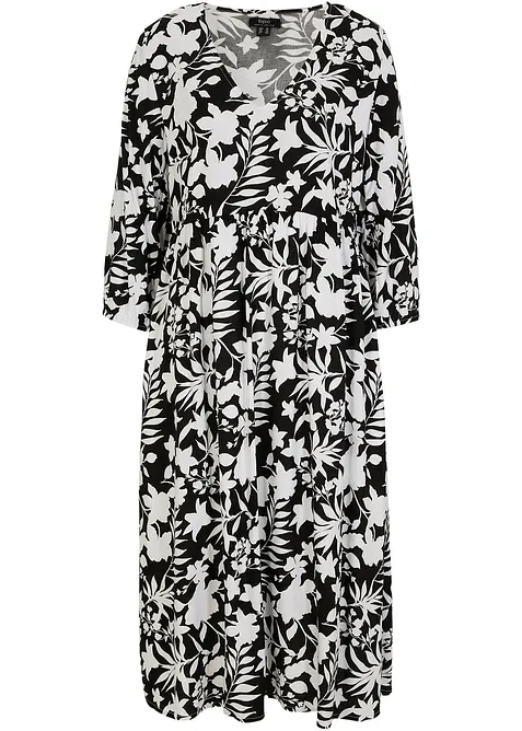 Midi jurk van soepele viscose, bonprix