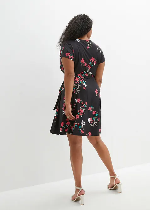 Jersey jurk in wikkellook, bonprix