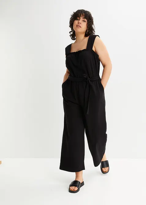Jersey jumpsuit van katoenmix, bonprix