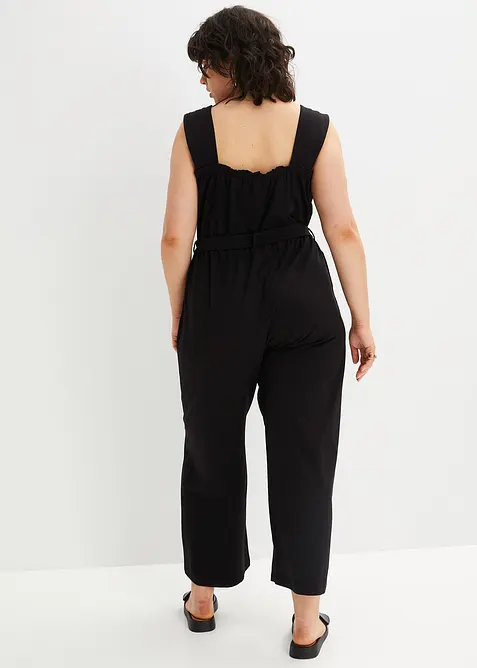 Jersey jumpsuit van katoenmix, bonprix