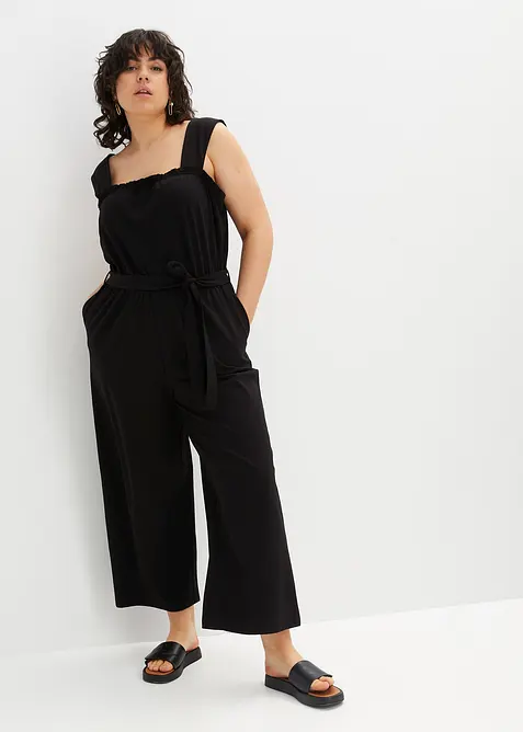 Jersey jumpsuit van katoenmix, bonprix