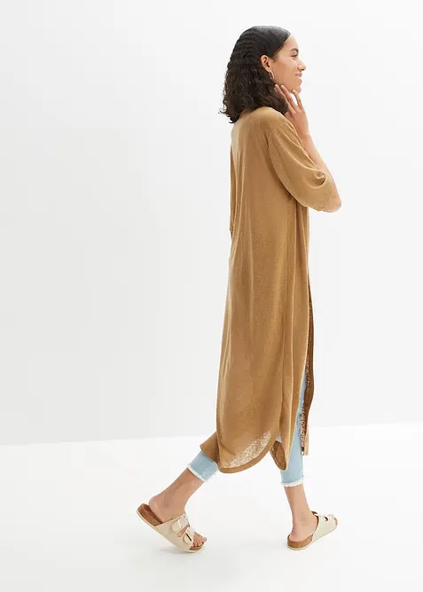 Lang vest in linnen look, bonprix