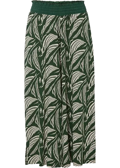 Wijde jersey broek  in een katoen-viscosemix, bonprix