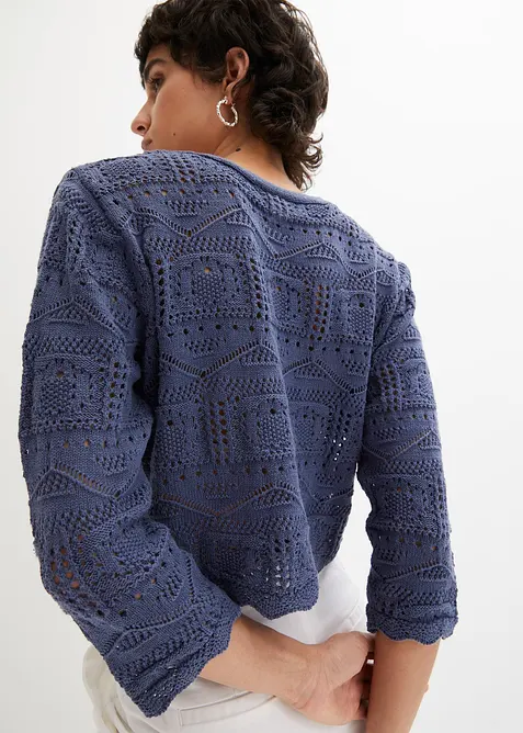 Ajour bolero met 3/4 mouwen, bonprix