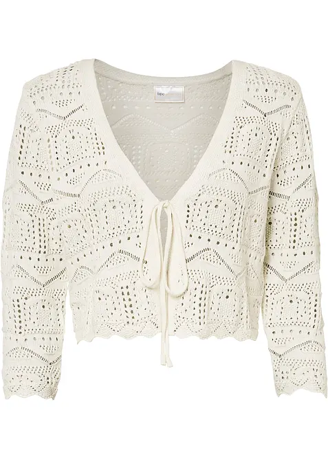 Ajour bolero met 3/4 mouwen, bonprix