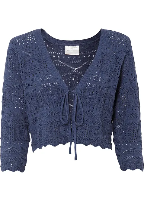 Ajour bolero met 3/4 mouwen, bonprix