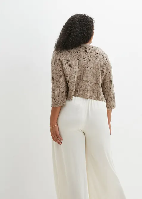 Ajour bolero met 3/4 mouwen, bonprix