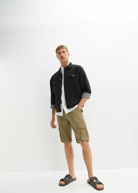 Cargo bermuda van katoen, regular fit, bonprix