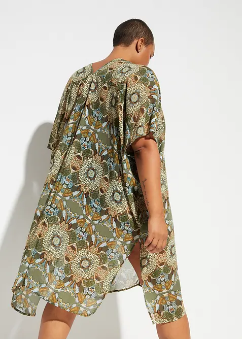 Oversized strandjurk van chiffon, bonprix