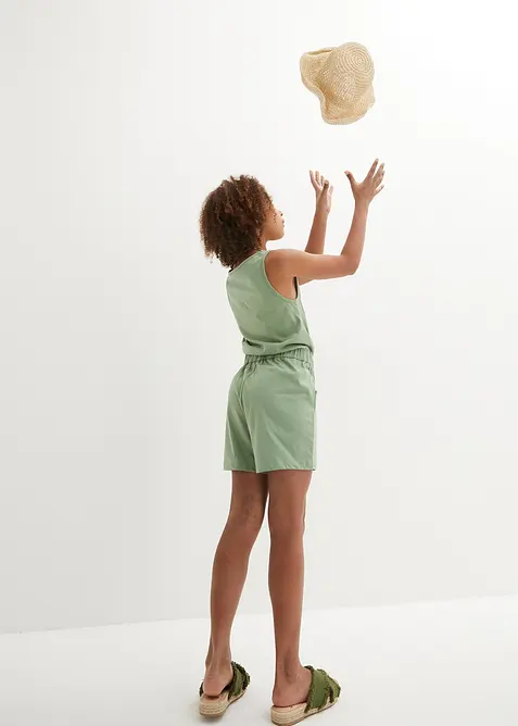 Meisjes playsuit van katoen, bonprix