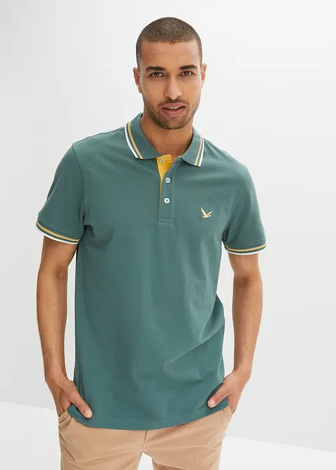 Piqué-poloshirt, korte mouwen (set van 2), bonprix