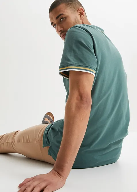 Piqué-poloshirt, korte mouwen (set van 2), bonprix