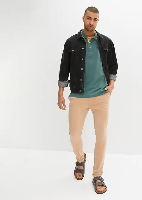 Piqué-poloshirt, korte mouwen (set van 2), bonprix