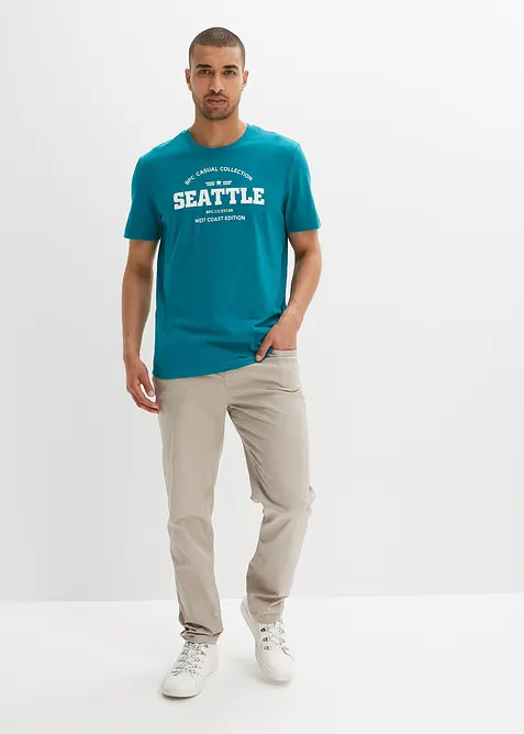 T-shirt van katoen  (set van 2), bonprix