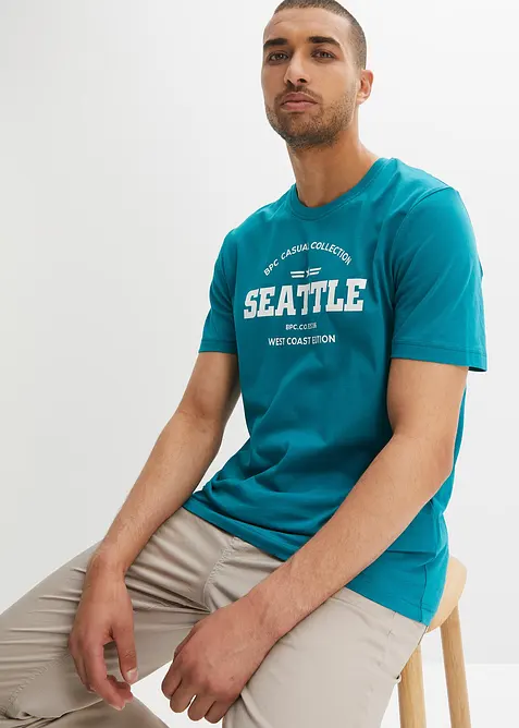 T-shirt van katoen  (set van 2), bonprix