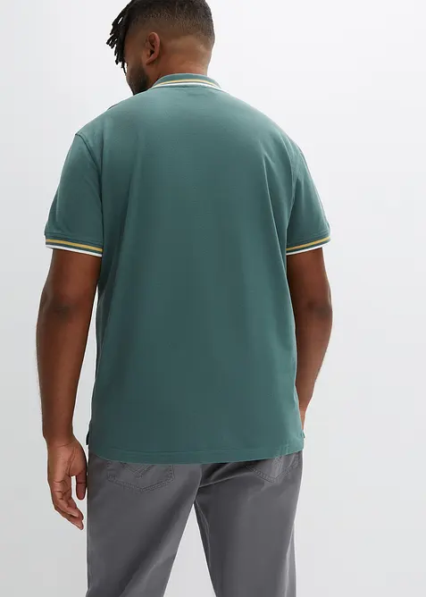 Piqué-poloshirt, korte mouwen (set van 2), bonprix