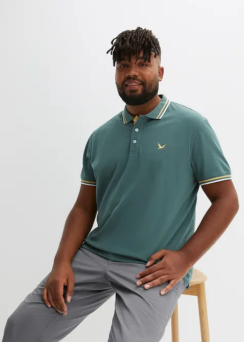 Piqué-poloshirt, korte mouwen (set van 2), bonprix